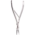 TAMSCO Virtus Splinter Forceps 6-Inch, Extra Long Clamp Curved, Surgical Stainless Steel, Locking Ratchet