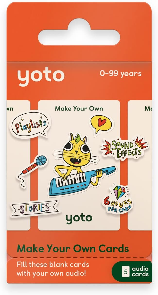 YOTO Make Your Own Cards 5 Blank Audio Cards for Yoto Player Mini