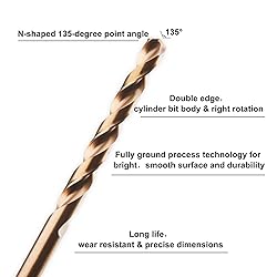5/16" M35 Cobalt HSS Jobber Length Twist Drill Bit