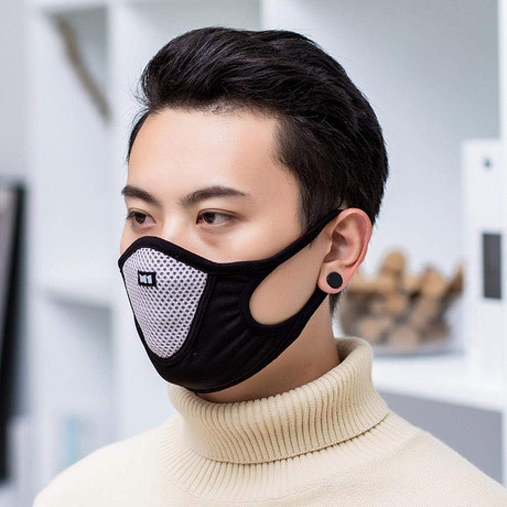 XUEQQ Anti-dust Cotton Mouth Face Masks Mouth Cover for Man and Woman,Cotton Face Mouth Mask with Filter Dustproof Anti-flu Warm, Protective Anti-Pollution Dust Proof Respirator