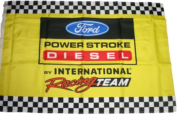 Amazon Com Ford Powerstroke Yellow Flag Diesel Truck Nascar Race