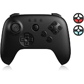 8Bitdo 64 Bluetooth Controller (Black) - Retro Design | For Analogue 3D, Switch, Switch 2, Windows PC, and Android