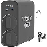 Waterdrop G5P700 Reverse Osmosis Water Filter, NSF/ANSI 58 & 372 Certified, 700G Fast Flow Reverse Osmosis System, 7 Stage RO Water Filtration System, 2:1 Pure to Drain, Smart LED Faucet, BPA Free