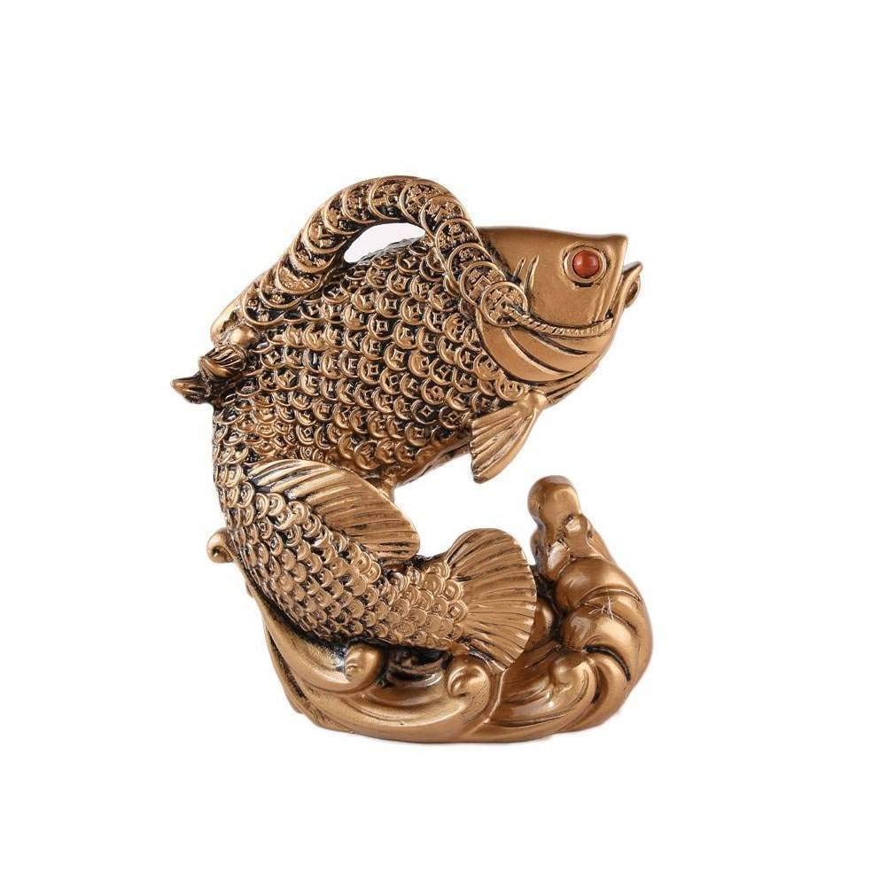 lachineuse Decorative Items, Resin, Gold-Coloured, 12x8x14cm