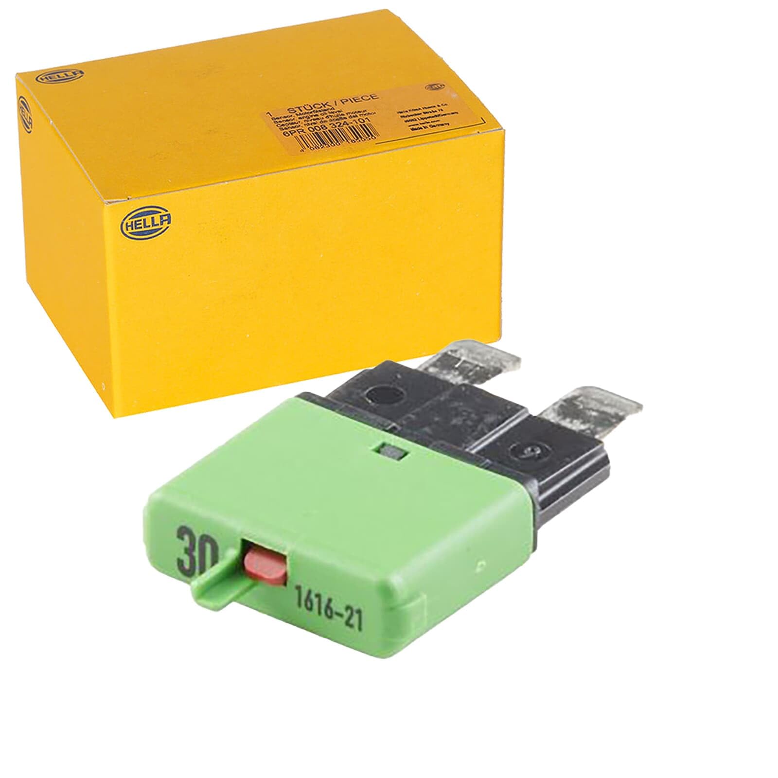 HELLA 8JS 174 320-061 Automatic Circuit Breaker - 30A - 32V - Light-green - Thermic