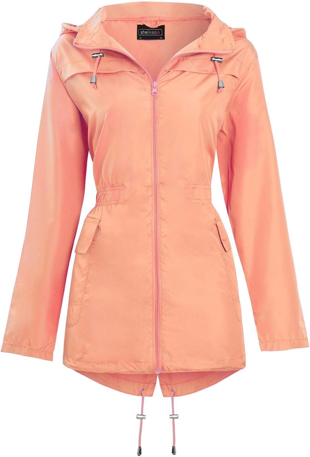 hooded mac jacket womens