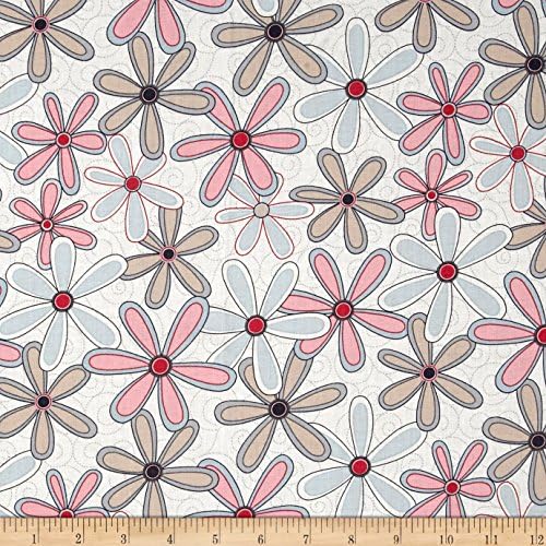 Basically Wide 108in Quilt Back Floral Pink Fabric By The Yard