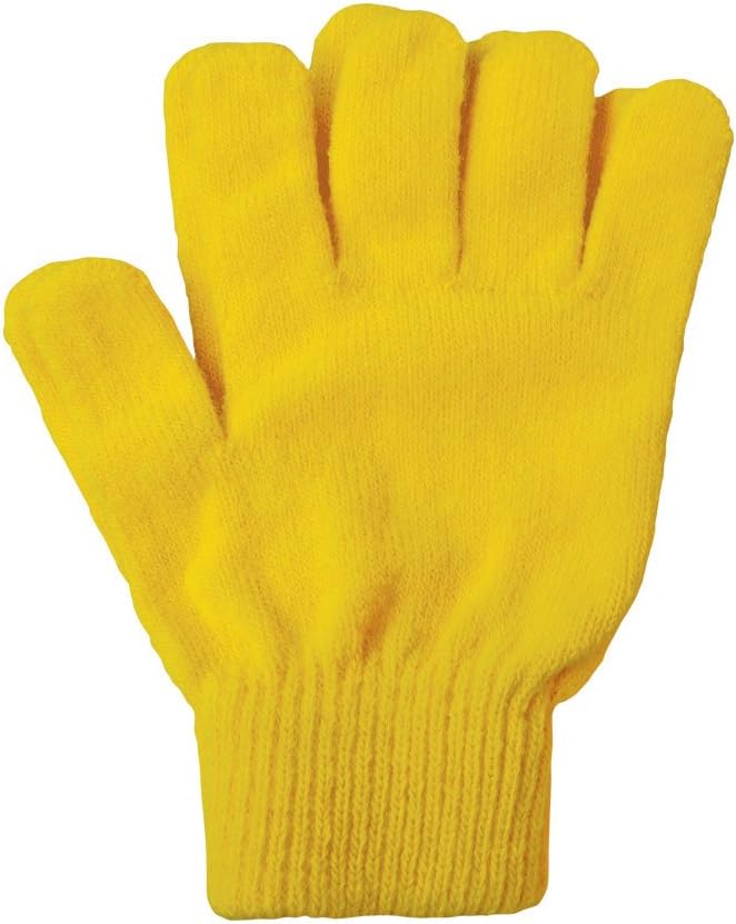 A&R Sports Knit Gloves, White, One Size: Sports & Outdoors