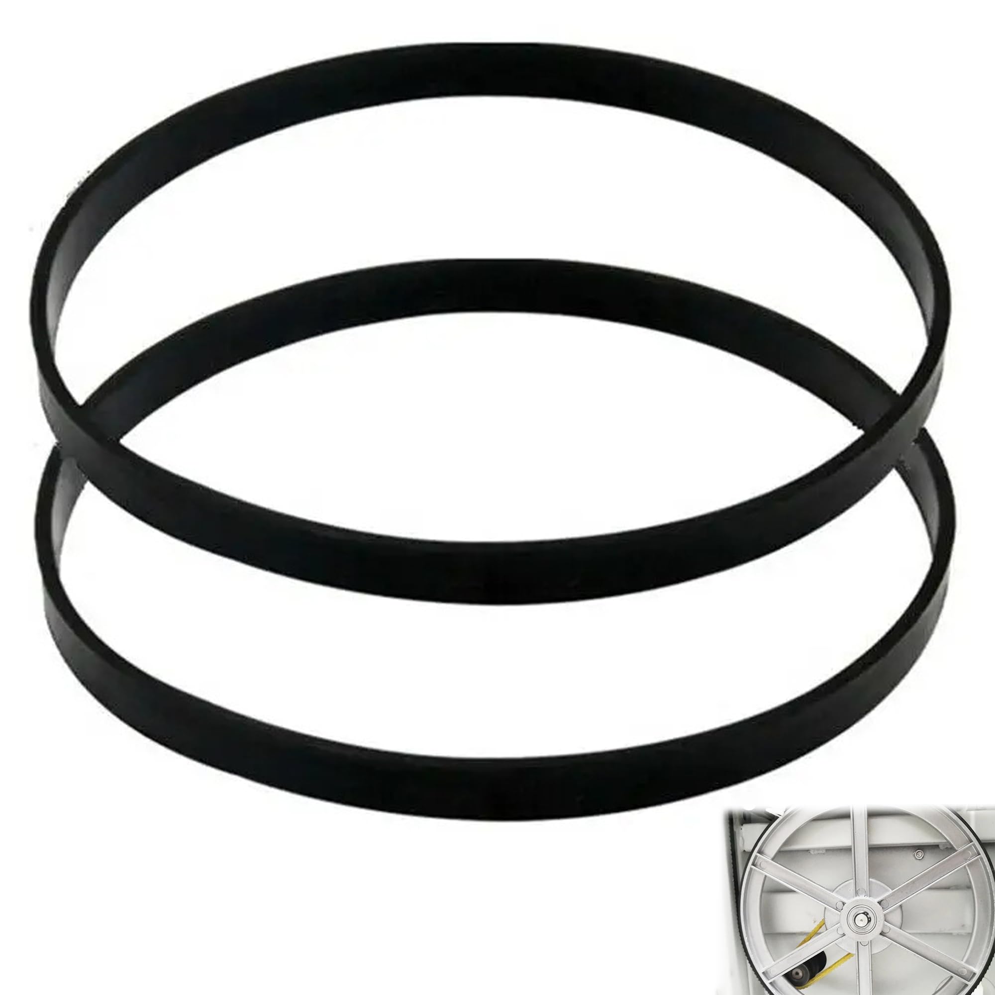 Pack of 2 Band Saw Rubber Tyres Woodworking Spare Parts Band Saws Rubber Band for 1400 mm 1425 mm Draper Einhell Scheppach HBS20 Band Saw Scroll Wheel (Size : 8 Inch)