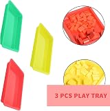 JOYVOX 3 Pcs Play Tray Set for Sensory Play, Crafting & Learning view 3
