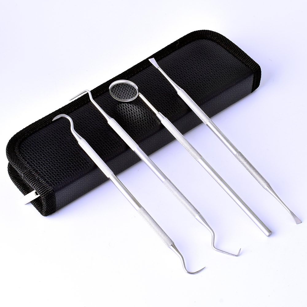 Plaque Remover for Teeth Dental Care Kit for Plaque Removal, Steel, 4 Count (Pack of 1) - Image 5