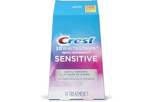 Crest 3D Whitestrips for Sensitive Teeth, Teeth Whitening Strip Kit, 28 Strips (14 Count Pack)
