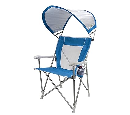 Gci Outdoor Waterside Sunshade Folding Captains Beach Chair With Adjustable Spf Canopy Chairs Patio Lawn Garden Malibukohsamui Com