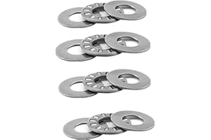 GUSIRUI 4 Sets NTA1220+2TRA, Thrust Needle Roller Bearings with Two Washers, ID 3/4", OD 1-1/4"