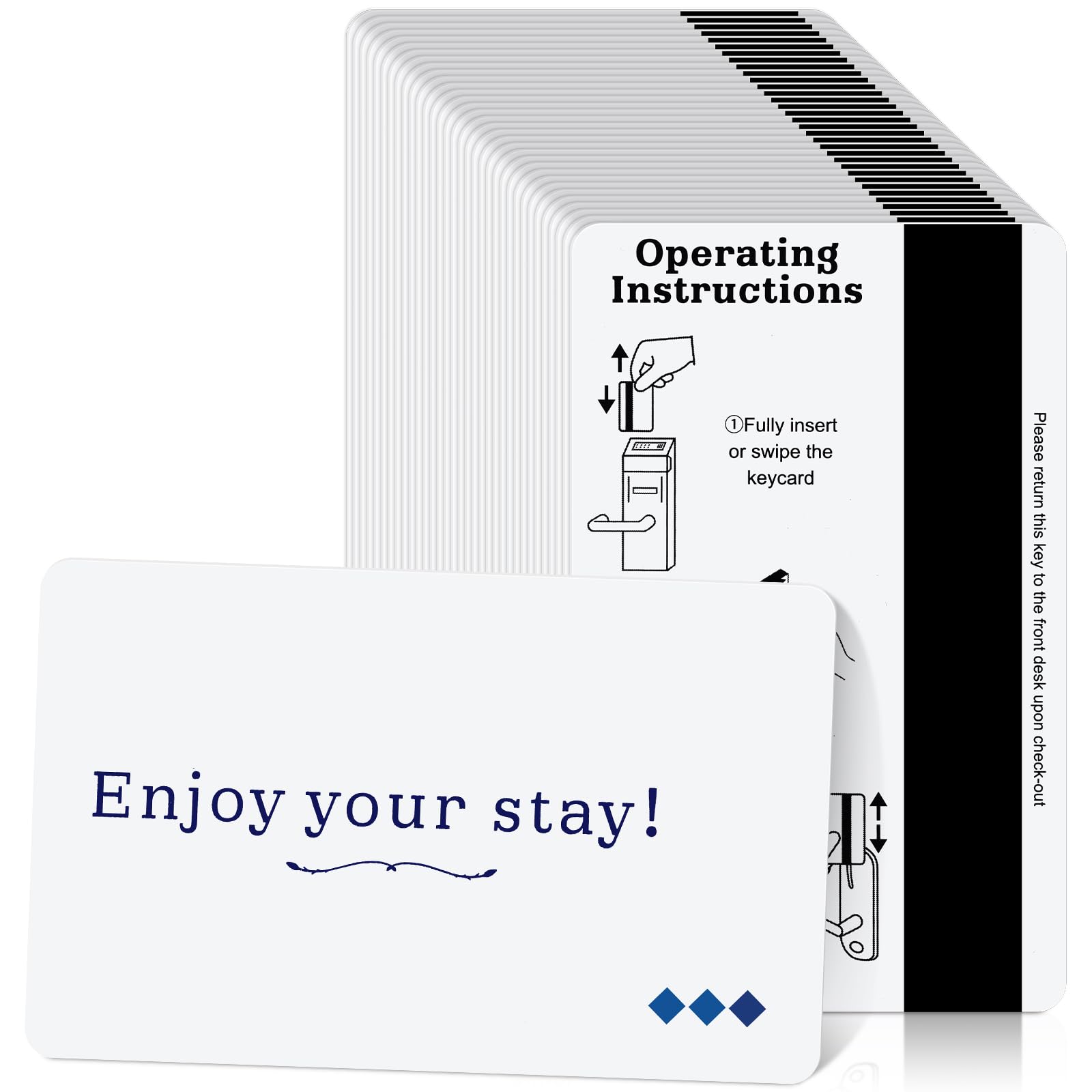 Photo 1 of ******* factory sealed *******Saysurey 500 Pack Hotel & Motel Key Cards Magnetic Stripe Door Card Blank Lock Systems Magnetic Stripe Key Cards