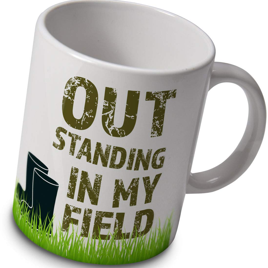 Out Standing in My Field – Farmer, Horse Lover Funny Mug Gift