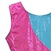 HOZIY Mermaid Gymnastics Leotards for Girls Size 6-7 Years Old Sparkly Blue Hot Pink
