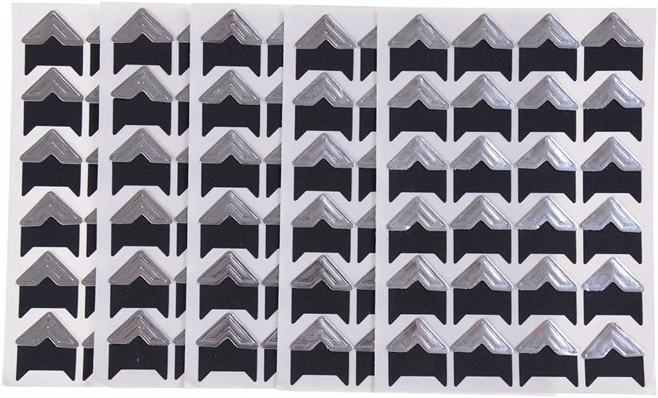 TUANTUAN 120 Pcs Self Adhesive Paper Photo Foto Corner Stickers for DIY Scrapbooking, Picture Album, Personal Journal, Dairy