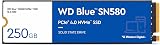 WD Blue SN580 250GB M.2 2280 PCIe Gen4 NVMe SSD - 4150 MB/s - Acronis