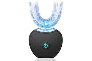 VIDECOR Toothbrush, Electric Sonic Toothbrush Automatic Cleaning Toothbrush, U-Shaped Teeth whitening Brush, 360° Ultrasonic 