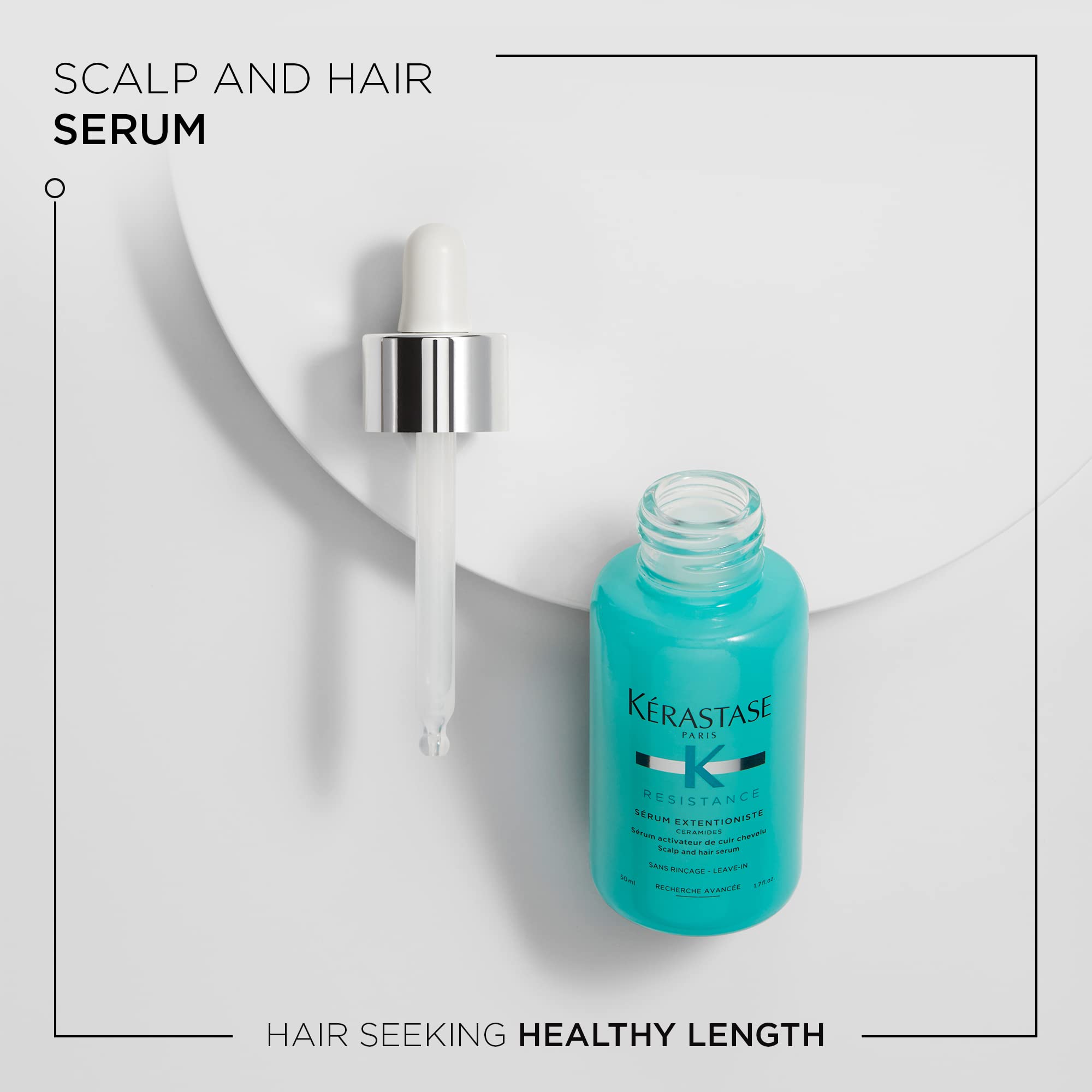 Kerastase Resistance Extentioniste Scalp & Hair Serum | Energizing Leave-In Scalp Serum | Soothing Texture | Stimulate & Protect the Scalp for Healthy Hair | With Ceramides | All Hair Types |1.7 Fl Oz