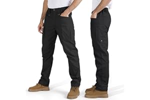 IGOLUMON Cargo Pants for Men Work Tactical Pants Mens Ripstop Outdoor Hiking Construction Casual Pants with 8 Pockets