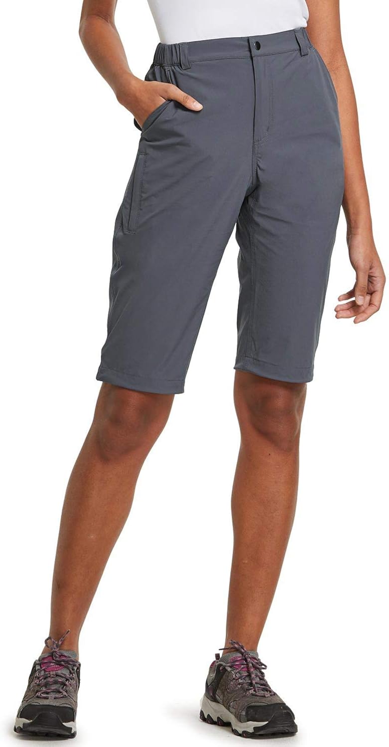 BALEAF Women's Quick Dry Stretch Hiking Camping Shorts Lightweight Water Resistant Summer Cargo Pants Travel: Clothing