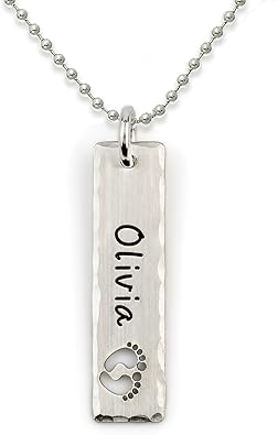 engraved childrens name necklace