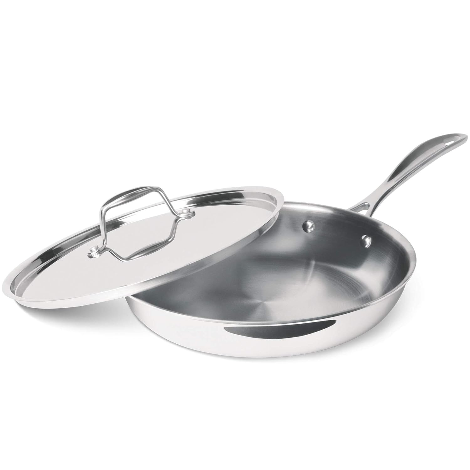 Buy Milton Pro Cook Triply Stainless Steel Fry Pan with Lid, 22 cm / 1.