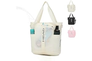 HEAD Crossbody Gym Tote for Women, Waterproof Small Gym Shoulder Bags with Detachable Strap for Shopping/College/Travel