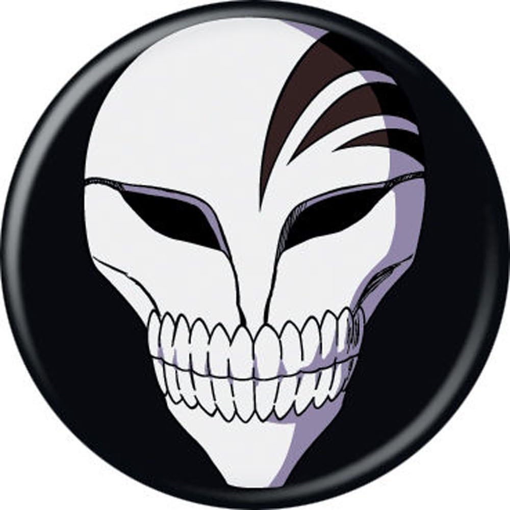 Amazon Com Bleach Ichigo Hollow Mask Pinback Button 1 25 Clothing