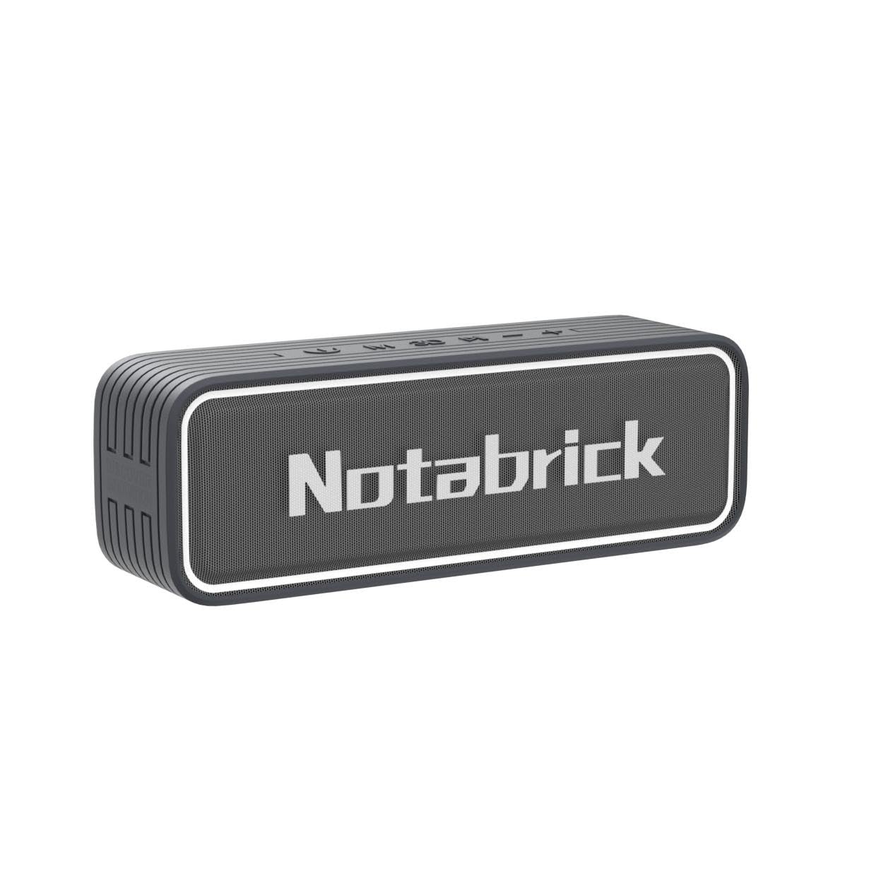 NOTABRICK Bluetooth Speaker 40W,Portable Speaker with 3D Surround Sound,Enhanced Bass,IPX7 Waterproof Speaker,Long Playtime,Voice Assistant,100ft Wireless Range for Home,Gardens,Outdoor,Travel