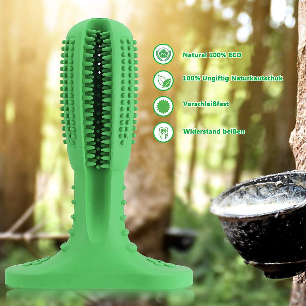 Ciaoed Hundespielzeug Kauspielzeug Hundezahnbürste,Hunde Zahnbürste mit ungiftig und umweltfreundlich naturkautschuk für kleine mittelgroße und große Hunde Pet zahnreinigung Zahnpflege Geschenk