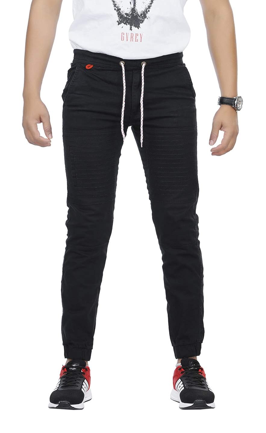 Buy RESTY JOGGER Men's Cotton Joggers (JGR0132, Black, 32) at Amazon.in