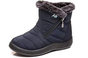 Womens Winter Boots 2026, Women's Waterproof Snow Shoes Fur Lined Warm Outdoor Insulated Mucker Yard Skiing Hiking Boot For W