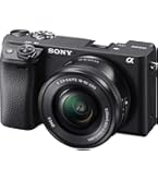Sony Pacote de câmera digital mirrorless Alpha a6500 com LCD de 2