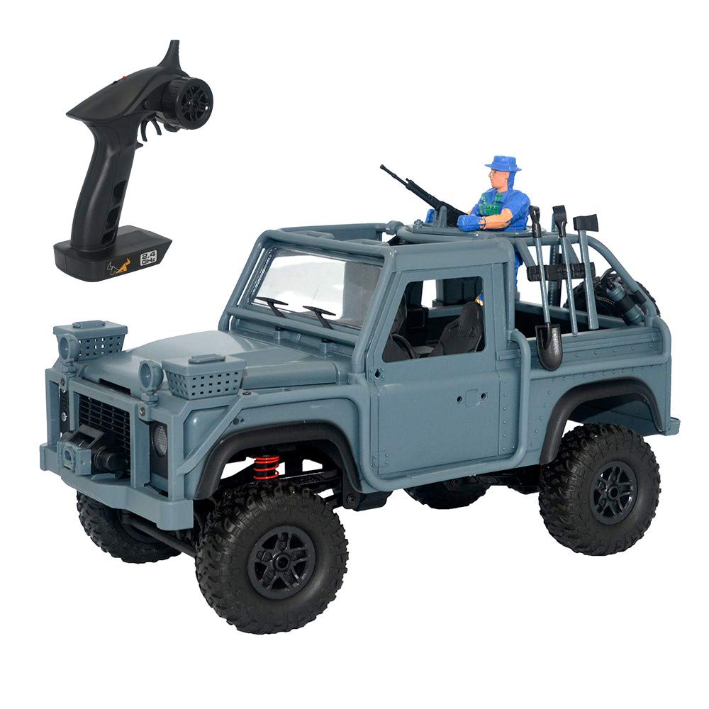 Freesa MN-96 Cavalry Jeep Tracked Remote Control Car Electric Hobby with LED Light Jeep Model Children's Advanced Toys Christmas Gift Birthday Present Us Fast Shipment