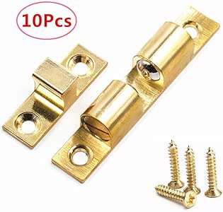 Pestillo de latón para puerta de armario de muebles, 10 unidades