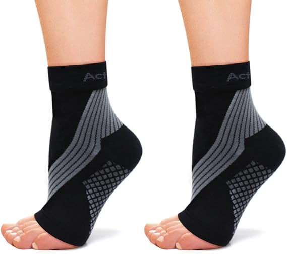 ActivSocks Ankle Support Compression Sleeves Pair of Pressure Therapy