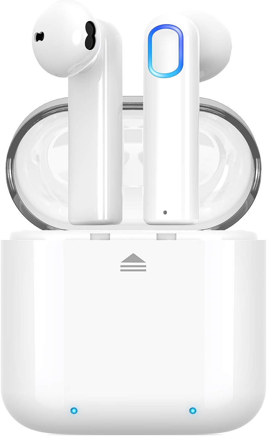 Cshidworld Wireless Headphones, Bluetooth 5.0 Headphones Sports In-Ear True Wireless Earbuds Stereo Mini Headset With Mic IPX67 Waterproof Auto Pairing 35H Battery Elegant Portable Charging Case
