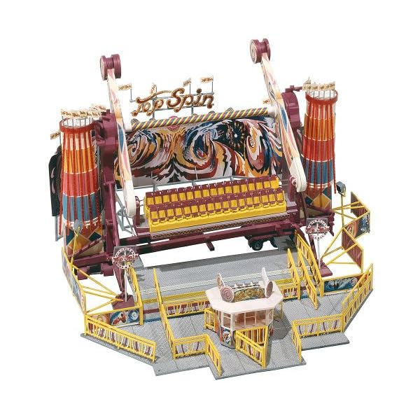 FALLER Karussell Top Spin Modellbausatz mit 374 Einzelteilen 240 x 240 x 214 mm I Modelleisenbahn ZubehÃ¶r H0 I Modelleisenbahn H0 Kirmesanlagen