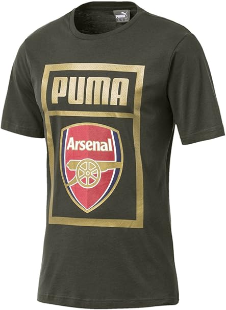 PUMA Men's Arsenal Fc Fan Cotton Tee T-Shirt: Amazon.co.uk: Clothing