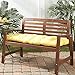 Greendale Home Fashions 51-Inch Indoor/Outdoor Bench Cushion, Sunbeam