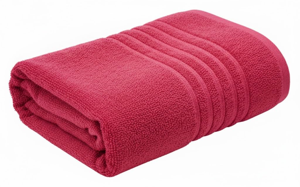 EDB Extra Large Super Jumbo Bath Sheet 100 x 150 cm, 600-GSM Ultra Soft XXL Bath Sheet 100% Egyptian Cotton Big Size Bathroom Shower Large Bath Towel (Hot Pink, 1)