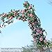PARTY JOY 2Pcs Flower Garland Fake Rose Vine Artificial Flowers Hanging Rose Ivy Hanging Baskets Wedding Arch Garden Background Decor