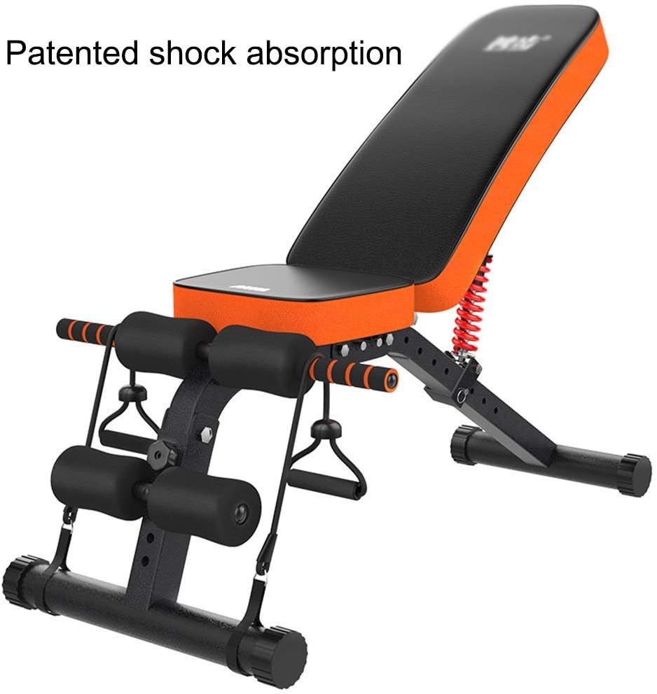 Fitness bench, simple home multi-functional fitness chair, commercial weight bench, abdominal muscle trainer, foldable, good body training, beautiful back,