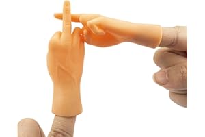 AQKILO Tiny Hands Middle Finger Puppets, Weird Stuff Random White Elephant Gifts, TikTok Toys, 2 Pieces