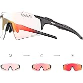 SCVCN Photochromic Cycling Glasses UV400 Protection for Women Men Sports Glasses TR90 MTB Running Mountain Bike S9A2