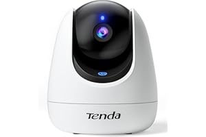 Tenda Home Security Camera 2K Indoor WiFi 6 Baby Monitor & Pet Camera, 360° Motion Tracking, Human/Pet/Baby Cry Detection, On