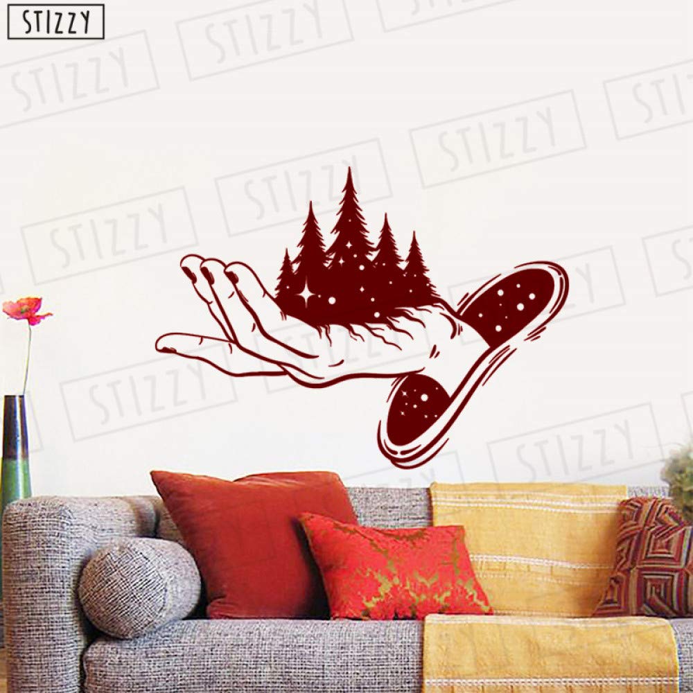 zhuziji Tatuajes de Pared Magic Forest Hand Pegatinas de Pared ...